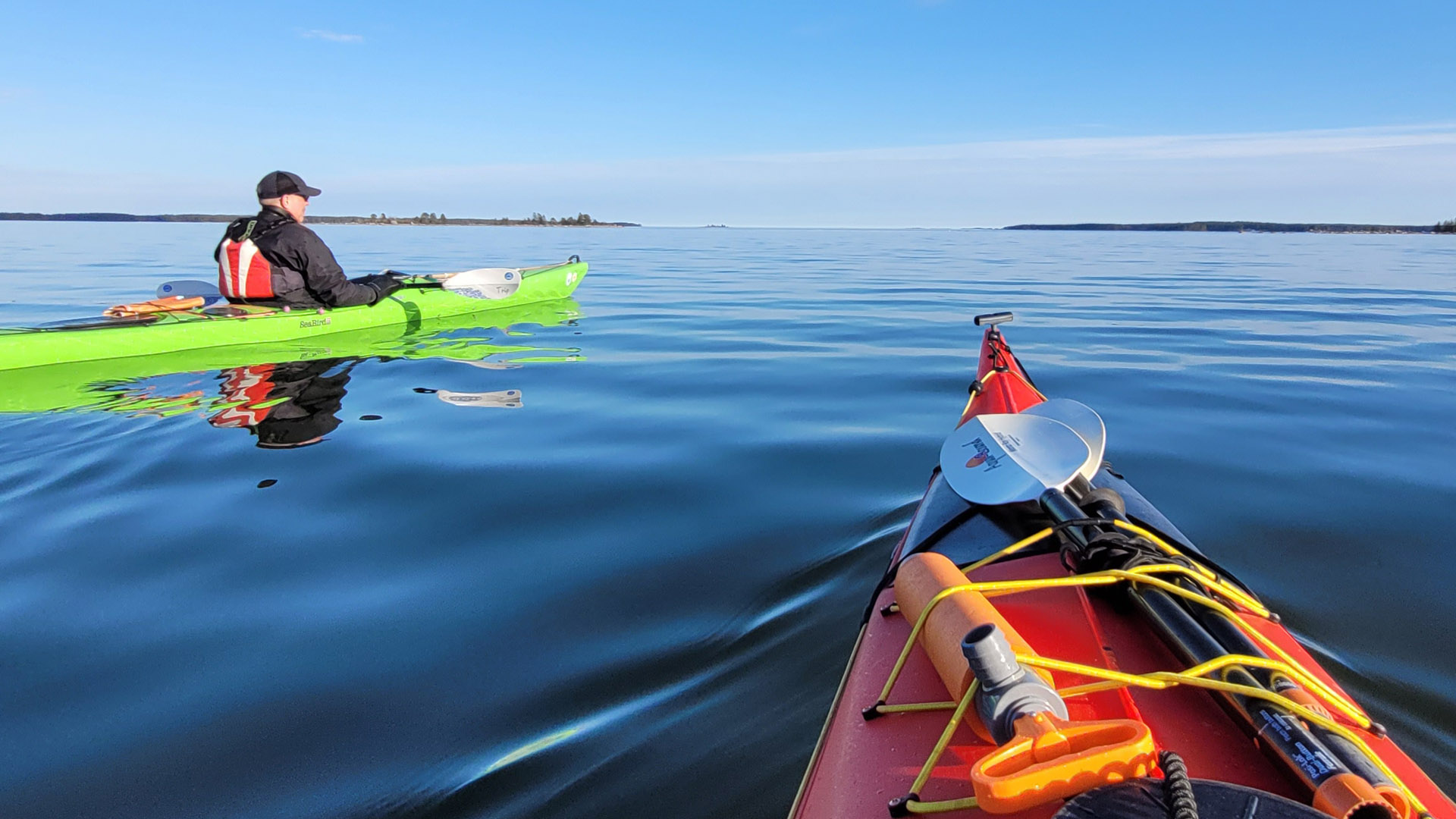 Paddlingtur på våren i Skärgården