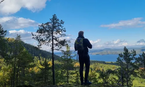 Fin utsikt efter vandring på Hamnäsleden