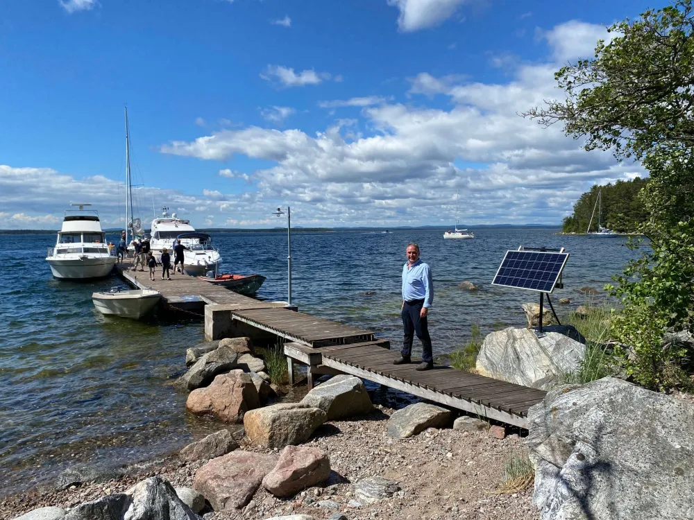 Gästbryggan på ön Klacksörarna