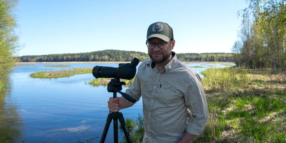 Fågelskädning vid naturreservatet Ålsjön