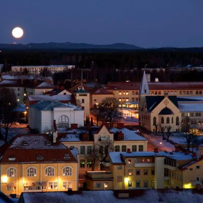 En vy över Söderhamn city