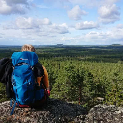 Härlig vandring med vacker vy över Söderhamn